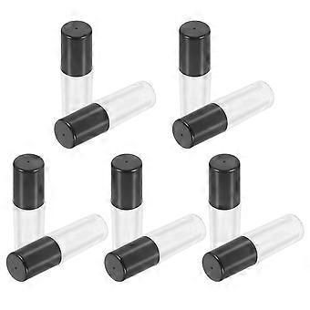 Lip Glazes Tubes Stylish Lip Gloss Containers for Storage Use 10Pcs Black