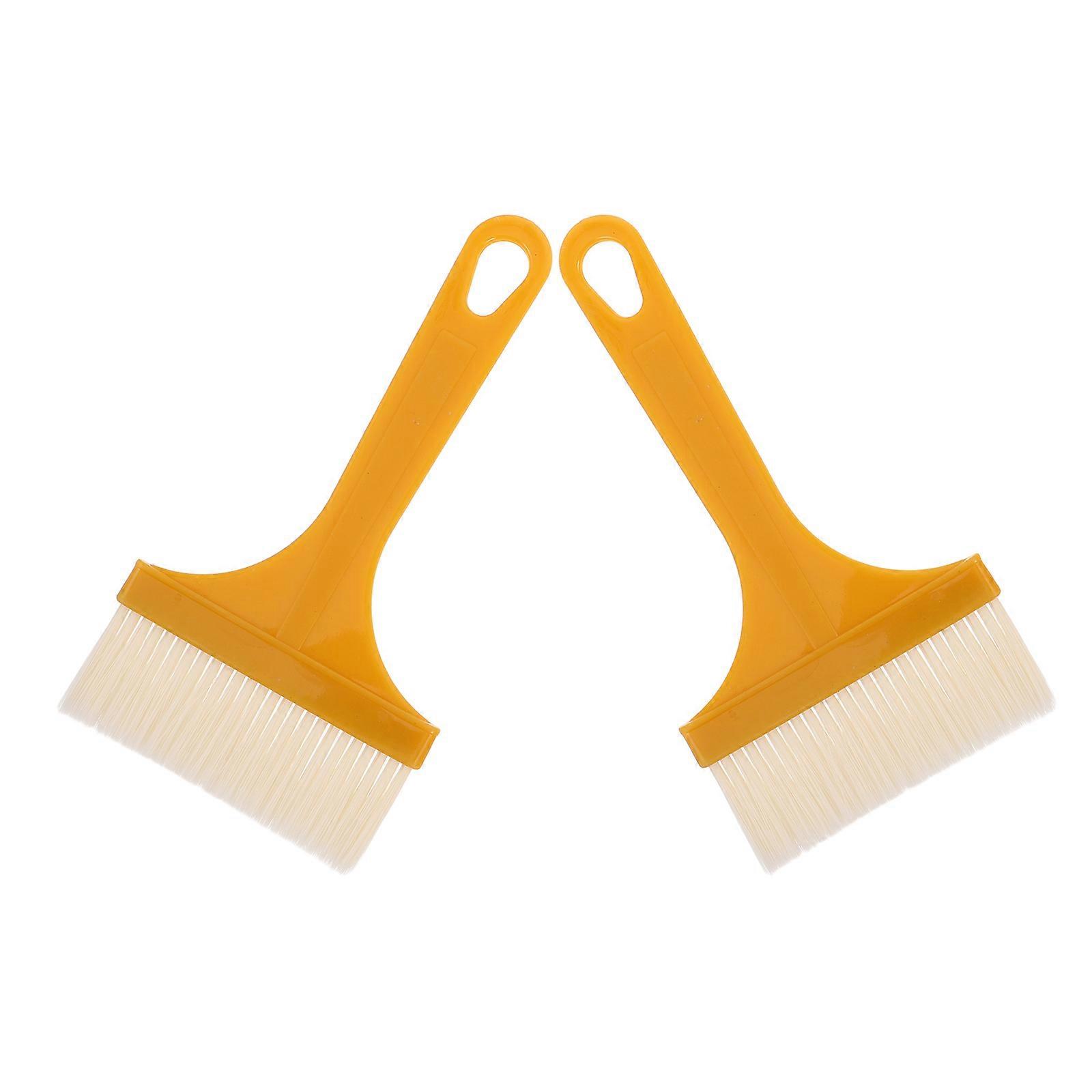 Yellow Kitchen Basting Brush for Cooking and Baking 2Pcs Set