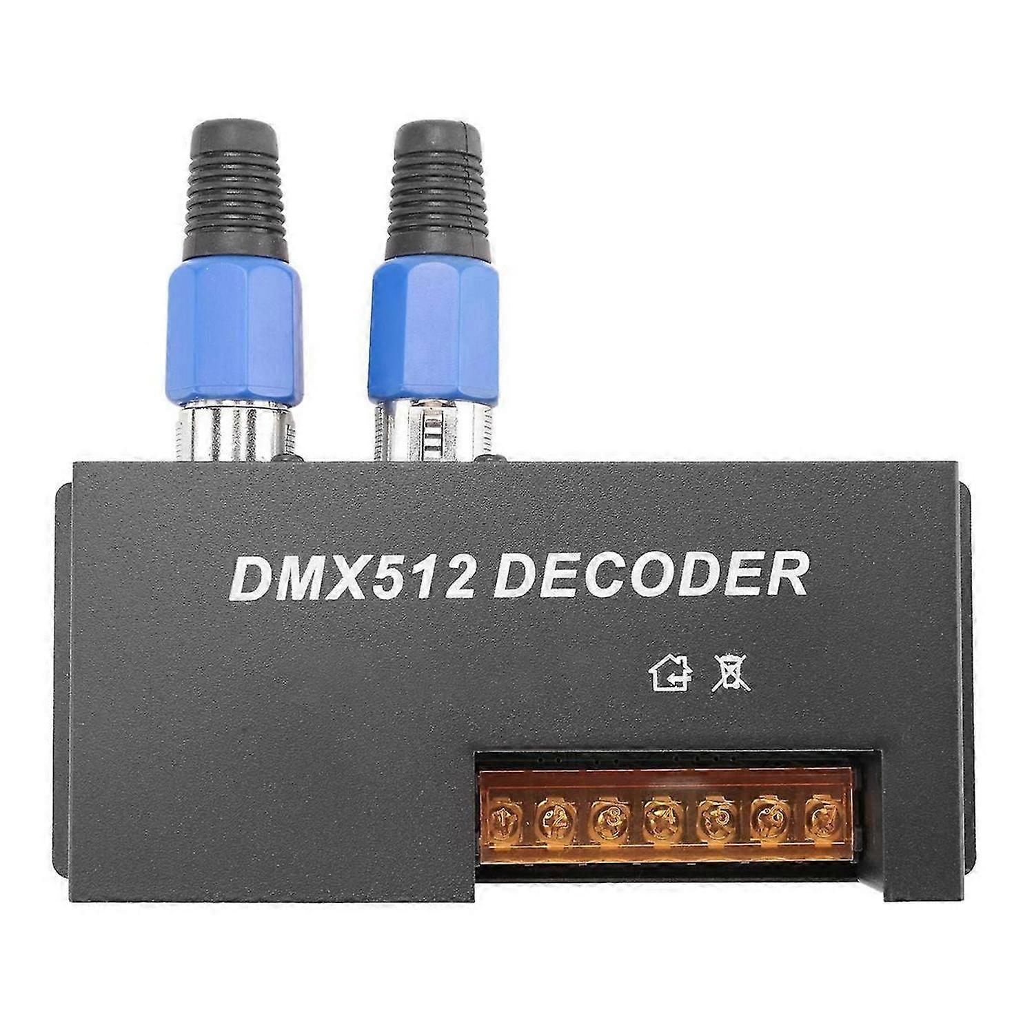 4 Channel DMX Decoder PWM LED Strip Light Controller Input 12V-24V DC