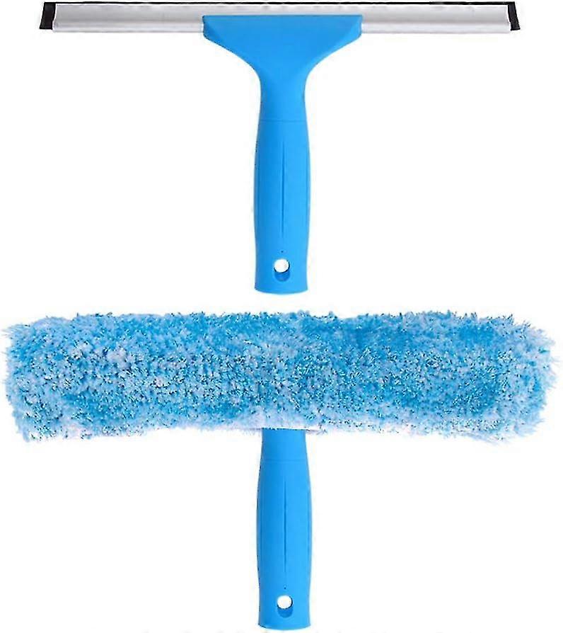Professional Window Squeegee with Microfiber Brush, Width 24.9 cm