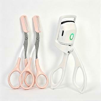 Electric Heated Eyelash Curler, Portable Curling Tool for Long-Lasting Curls, Professional Eyelash Curler for Natural and False Eyelashes, 1 Piece
