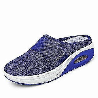 Air Cushion Slip-On Walking Shoes with Arch Support, Lightweight Non-Slip Casual Slippers