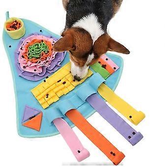 Duftmatte in Flugzeugform für Hunde, großes interaktives Puzzlespielzeug mit farbenfrohen Mustern und Faltungen, strapazierfähiges Material zur geistigen Stimulation von Hunden