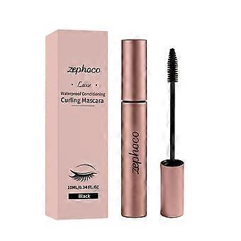 Zephoco Waterproof Curled Mascara (Zwart) - Droogt de wimpers niet uit, geeft lange, gekrulde wimpers, is gemakkelijk aan te brengen en te fixeren. Grensoverschrijdend make-upproduct.