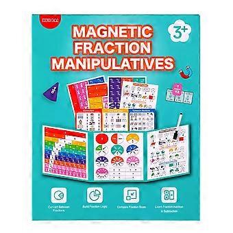 Magnetic Fraction Educational Puzzle Board Kids Visual Math Learning Toy For Homeschool Classroom Group Teaching Activity