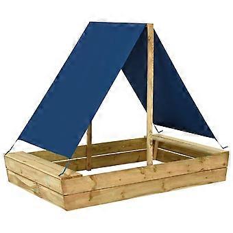 Sandkasten mit Dach 160x100x133 cm Imprägniertes Kiefernholz