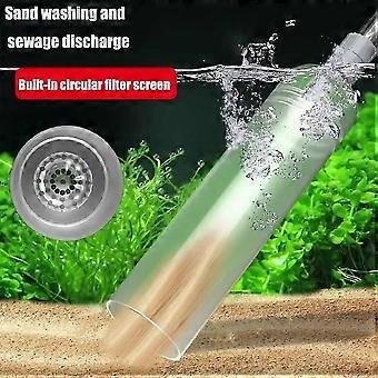 Großes Aquarium-Saugset für Kies und Sand mit Wasserwechselreinigung und Verlängerungsrohr