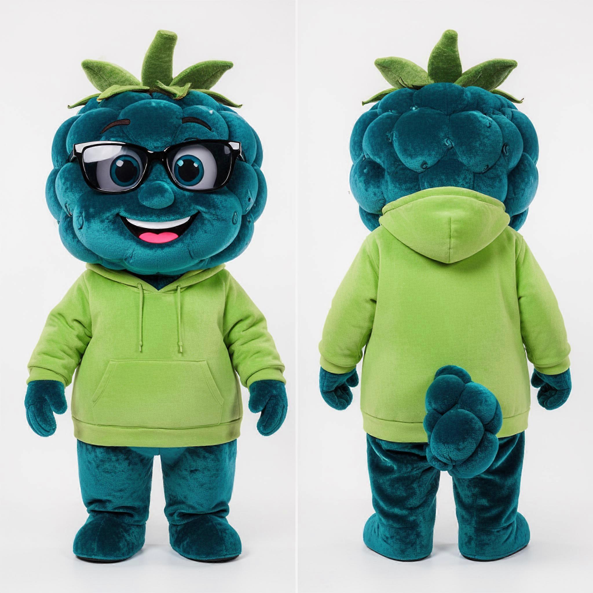 MASTICOT Cyan Hooded Raspberry Mascot