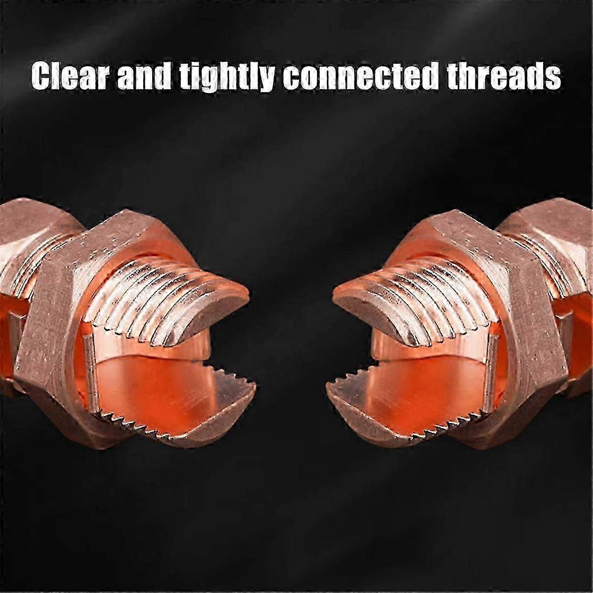 10Pcs Split Bolt Connector, Grounding Split Bolt Connector compatible with Complete Earth