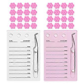 Eyelash Supplies Tool Set for Salon Use with Acrylic Lash Tile 1Set