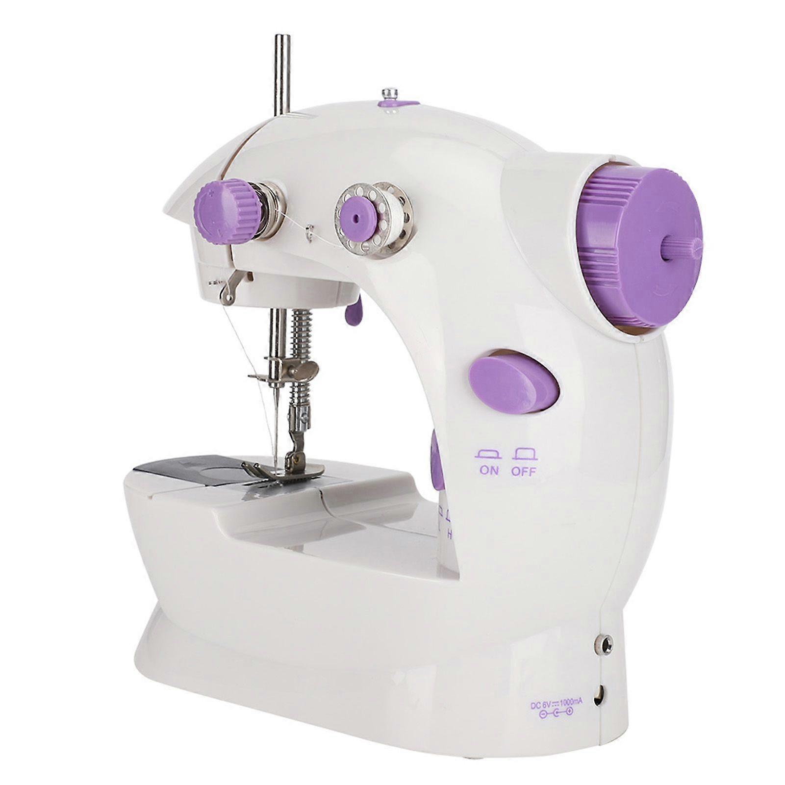 Sewing Machine Mini Portable Desktop Embroidery Tool Multi Function for Household(110-240V)(US Plug )