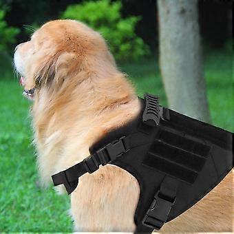 Taktische Hundeweste, Schnellverschlüsse, robuste D-Ringe am Griff für große Hunde