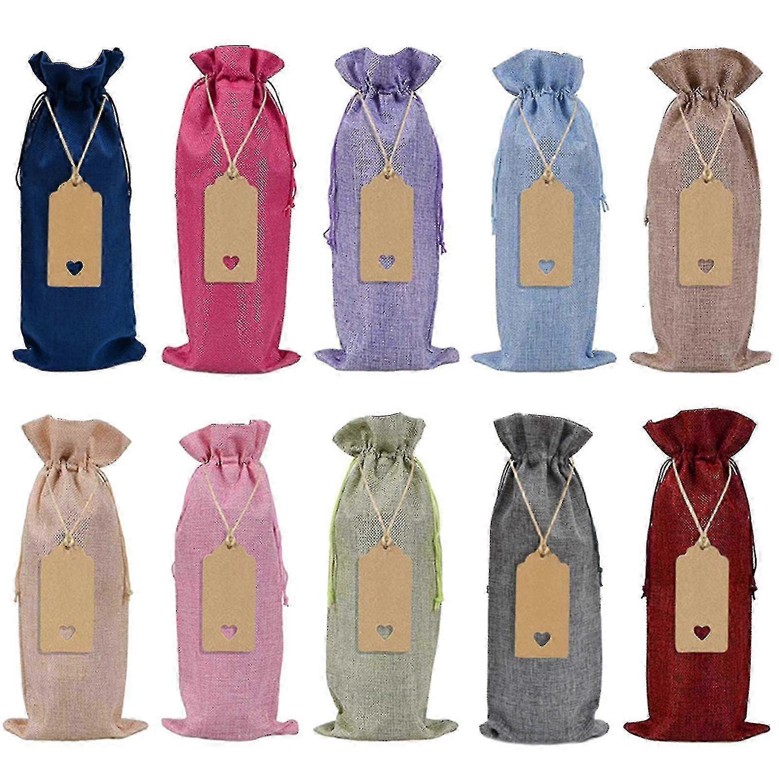 Compact Reusable Wine Bottle Bags
