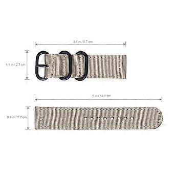 22mm Nylon Watch Strap Watch Band for Replacement 2Pcs Durable Wristband