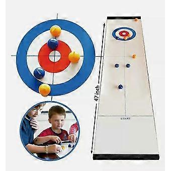 Gioco da tavolo portatile di curling e shuffleboard, sport da tavolo per bambini e famiglie