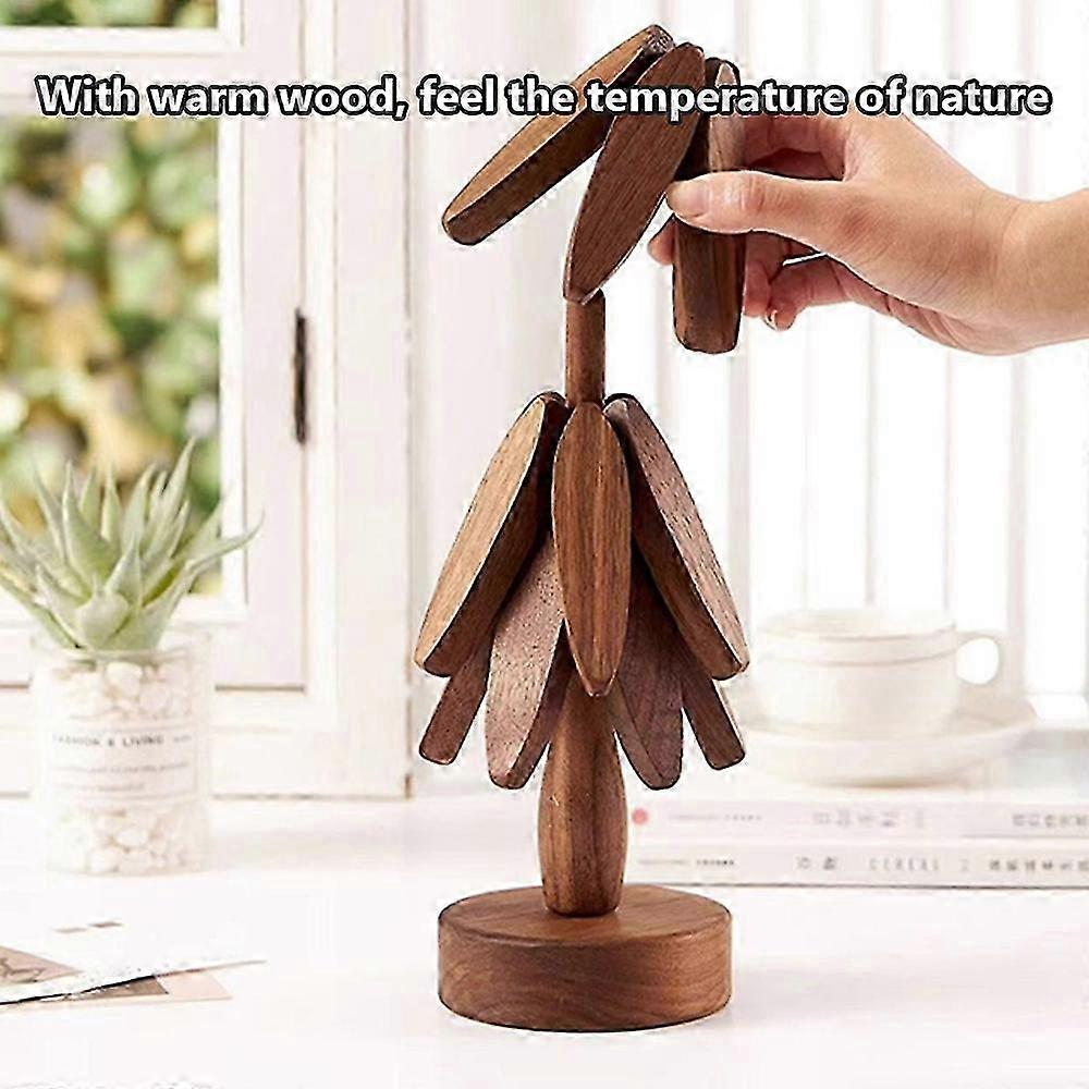 Foldable Beech Wood Tree Trivet