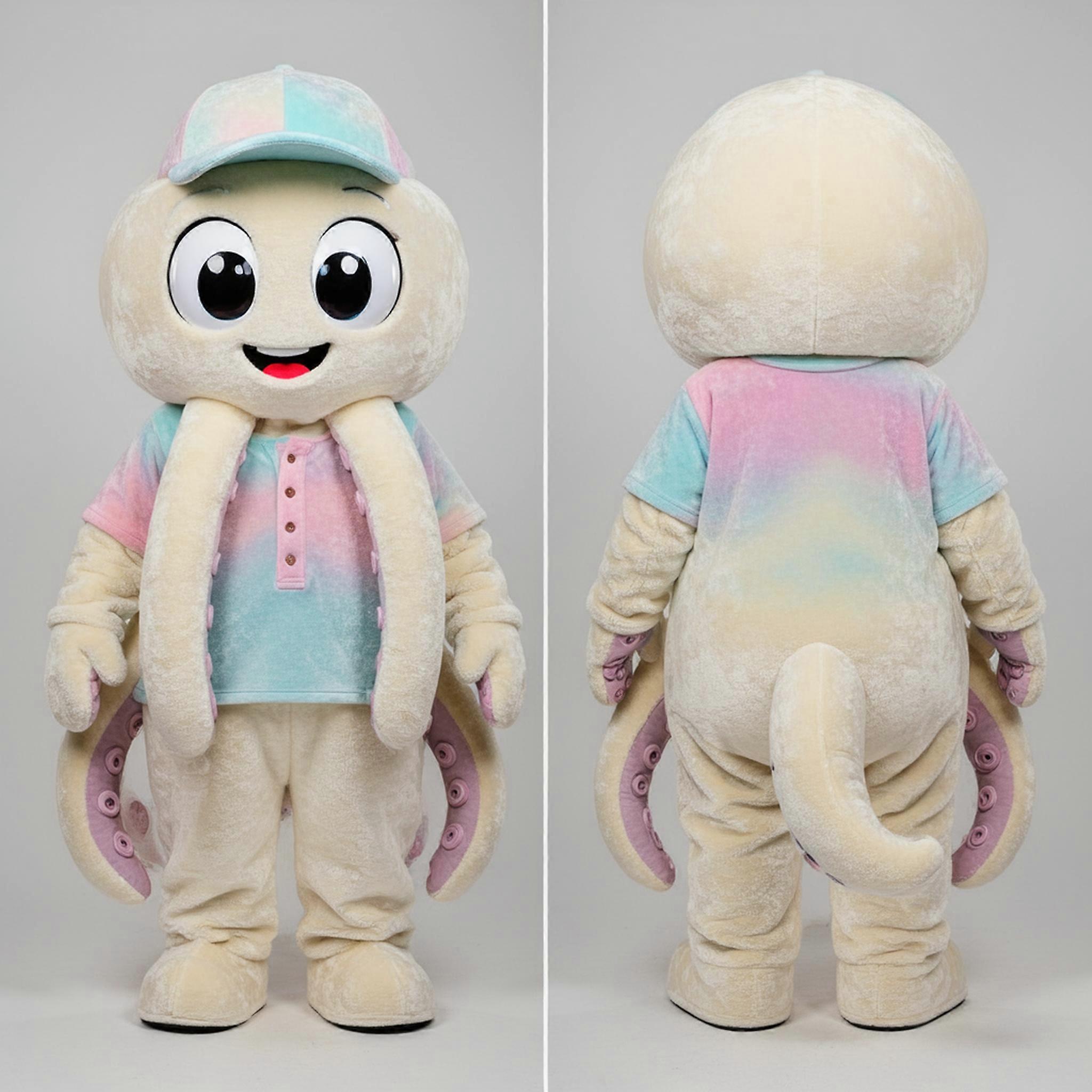MASTICOT Cream Cloud Kraken Mascot