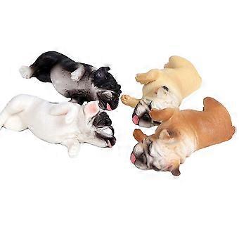 Realistic French Bulldog Figurine for Kids, Educational Toy with Durable Compact Build, Random Color