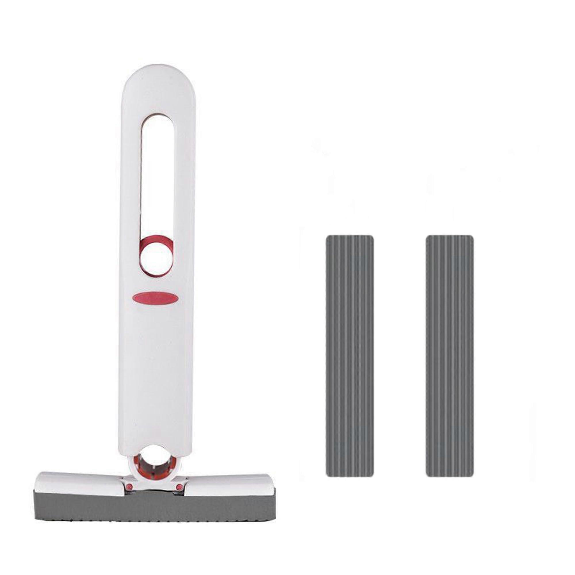 Mini Mop with Quick Wringing System,  Absorbency Portable Sponge Mop for Kitchen and Bathroom