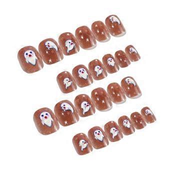 Halloween Collection Long Wearing Nail Finished Fake Nail Nail Patch 24pcs PU9104