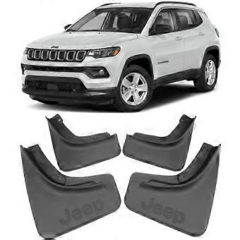 Genuine Front & Rear Molded Splash Guards Mud Flaps For 2017-2024 Jeep Compass 421.