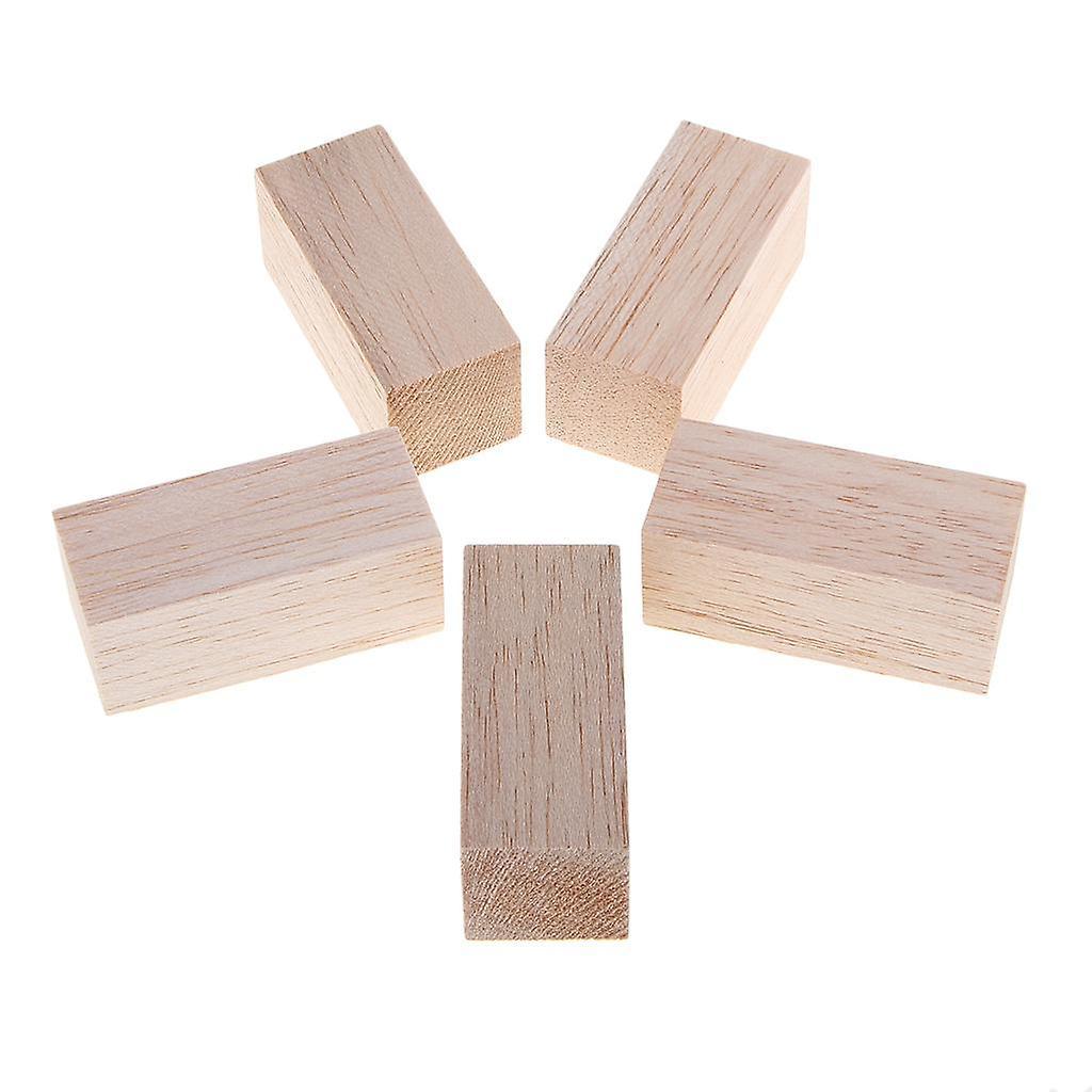 3/5 piece Balsa Wood Blocks DIY Modelling Craft Wood Working Materials 70mm