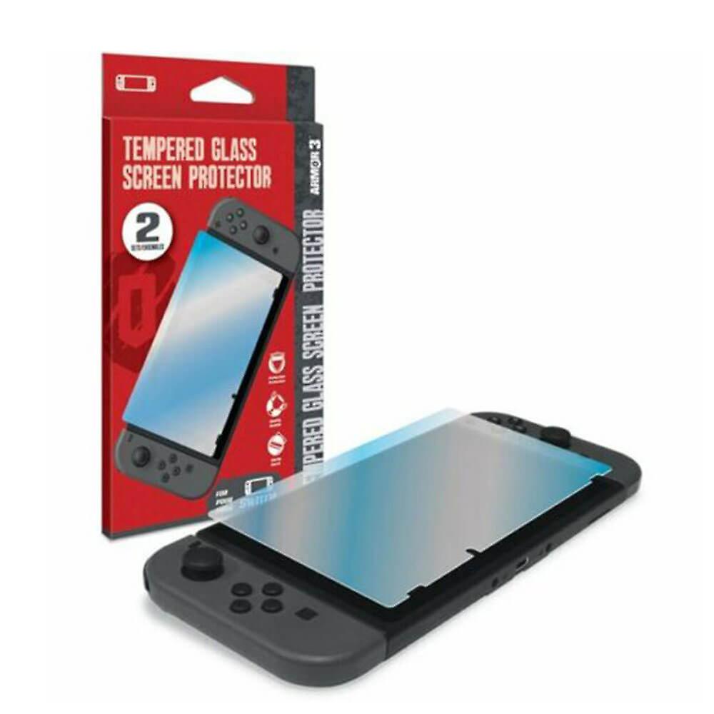 Switch Armor3 Tempered Glass Screen Protector Video Games Accessories (2 Pack)