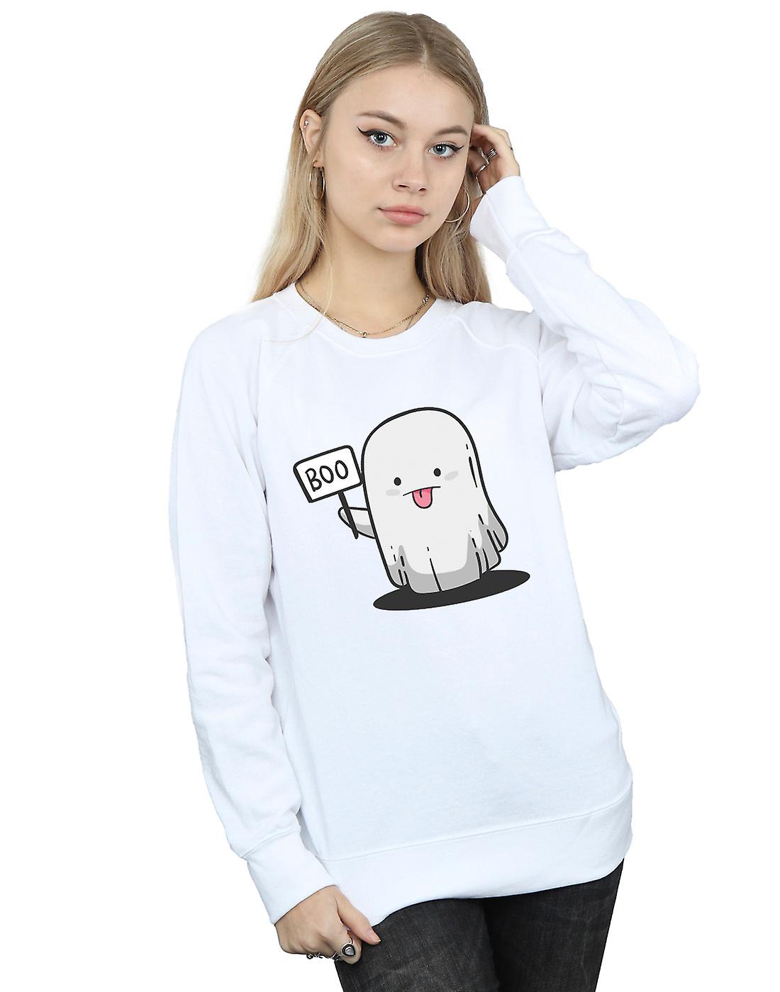 Halloween Dames Ghost Boo Sweatshirt