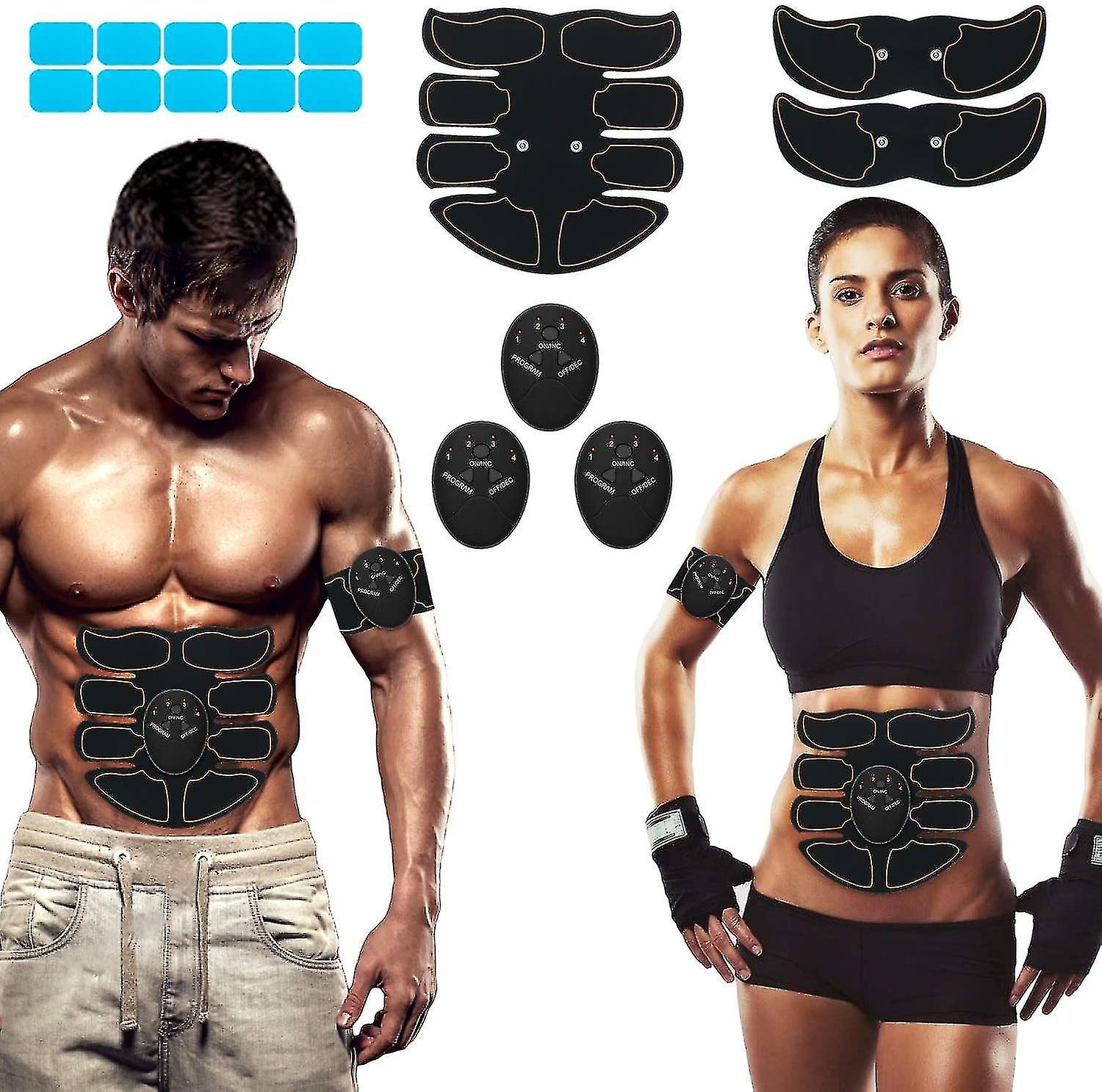 Abs Trainer Muscle Stimulator Ems Abdominal Toner Home Workout Fitness Abs Stimulators