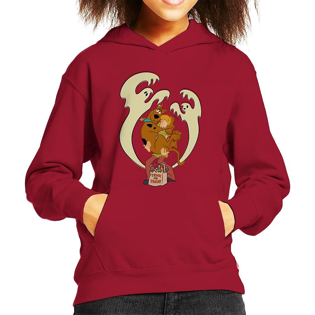 Scooby Doo Halloween Trick Or Treat Ghosts Kid's Hooded Sweatshirt