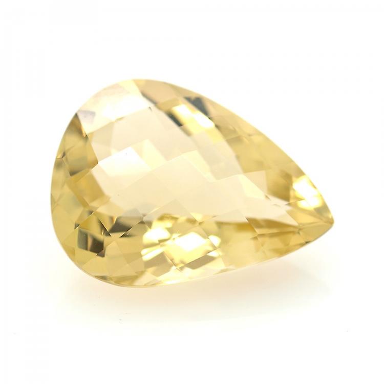 18.79ct Citrine Pear Cut With Chessboard awo85