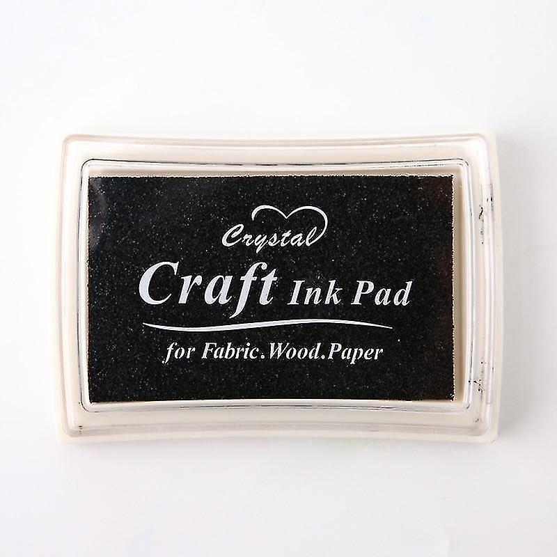 Black H made Diy Craft Oil Based Ink Pad For Fabric Wood Paper