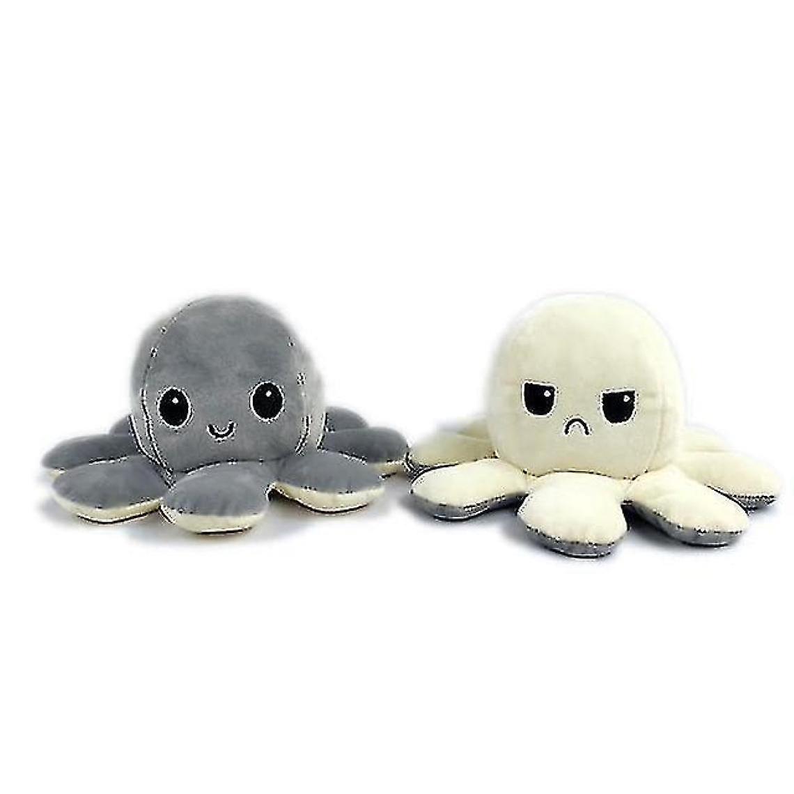 Soft Simulation Reversible Octopus Plux Doll Cutegray Beige
