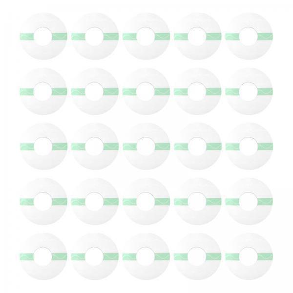 2x25Pcs Sensor Covers Adhesive Patches Transparent Precut for Shower Round