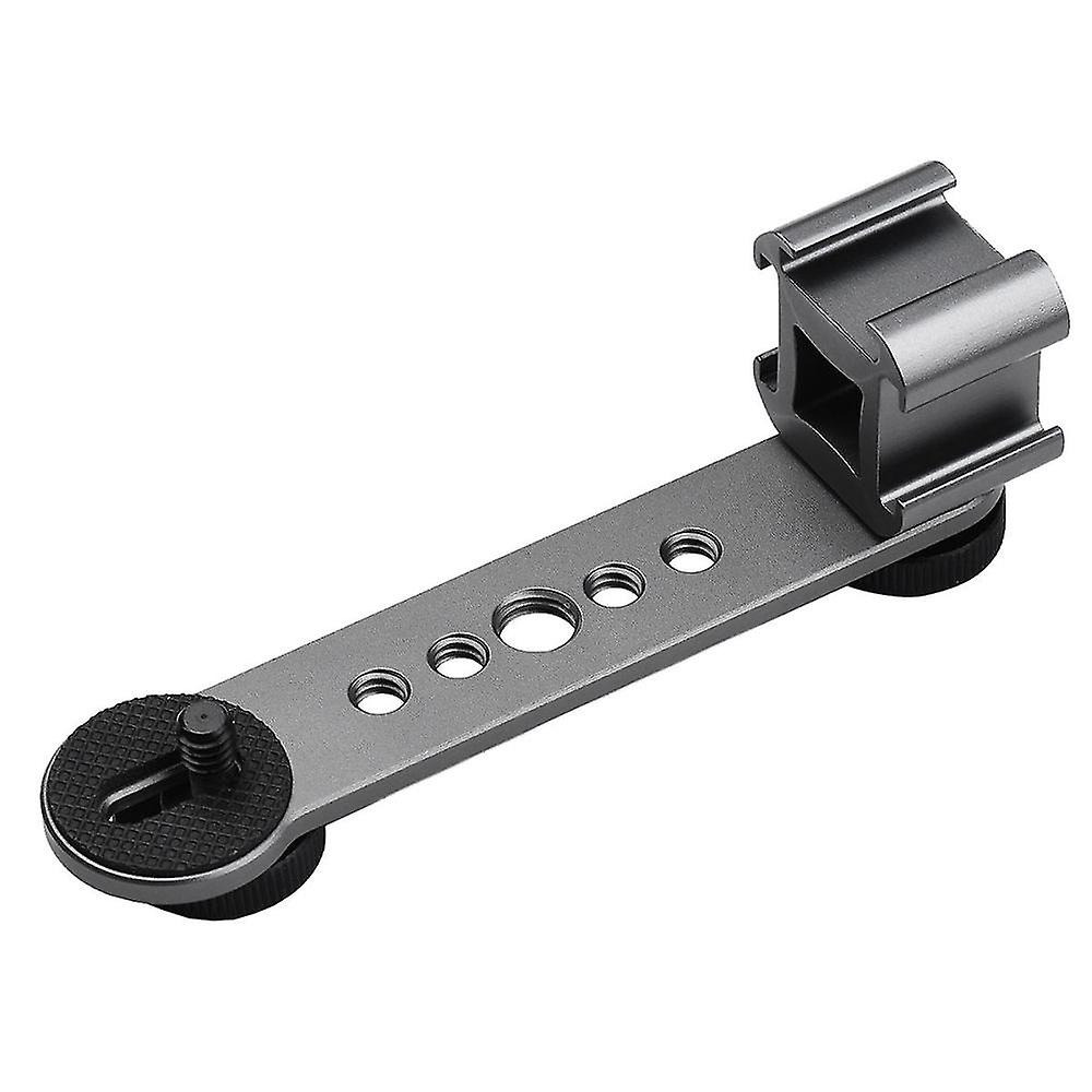 Camera Triple Cold Shoe Mount Extension Bar With 1/4inch&3/8inch Thread For Gimbal Stabilizer Tripo