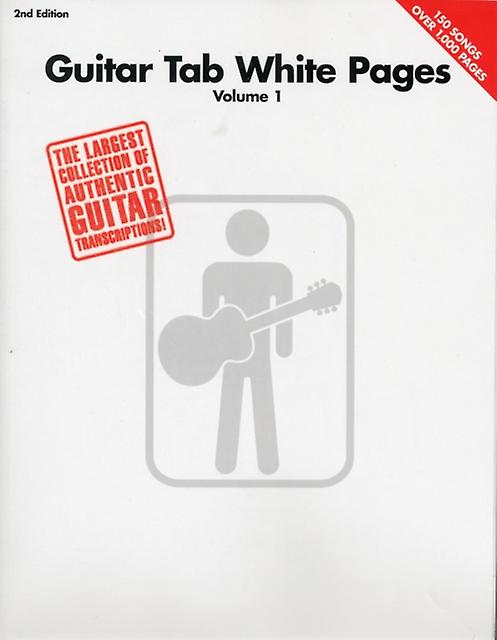 Guitar Tab White Pages Volume 1 2nd Edition Paperback Book