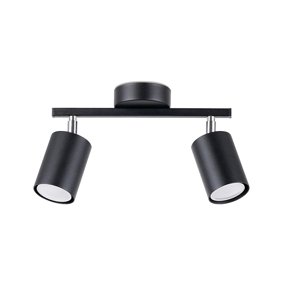 Sollux Lemmi Twin Ceiling Spotlight Black