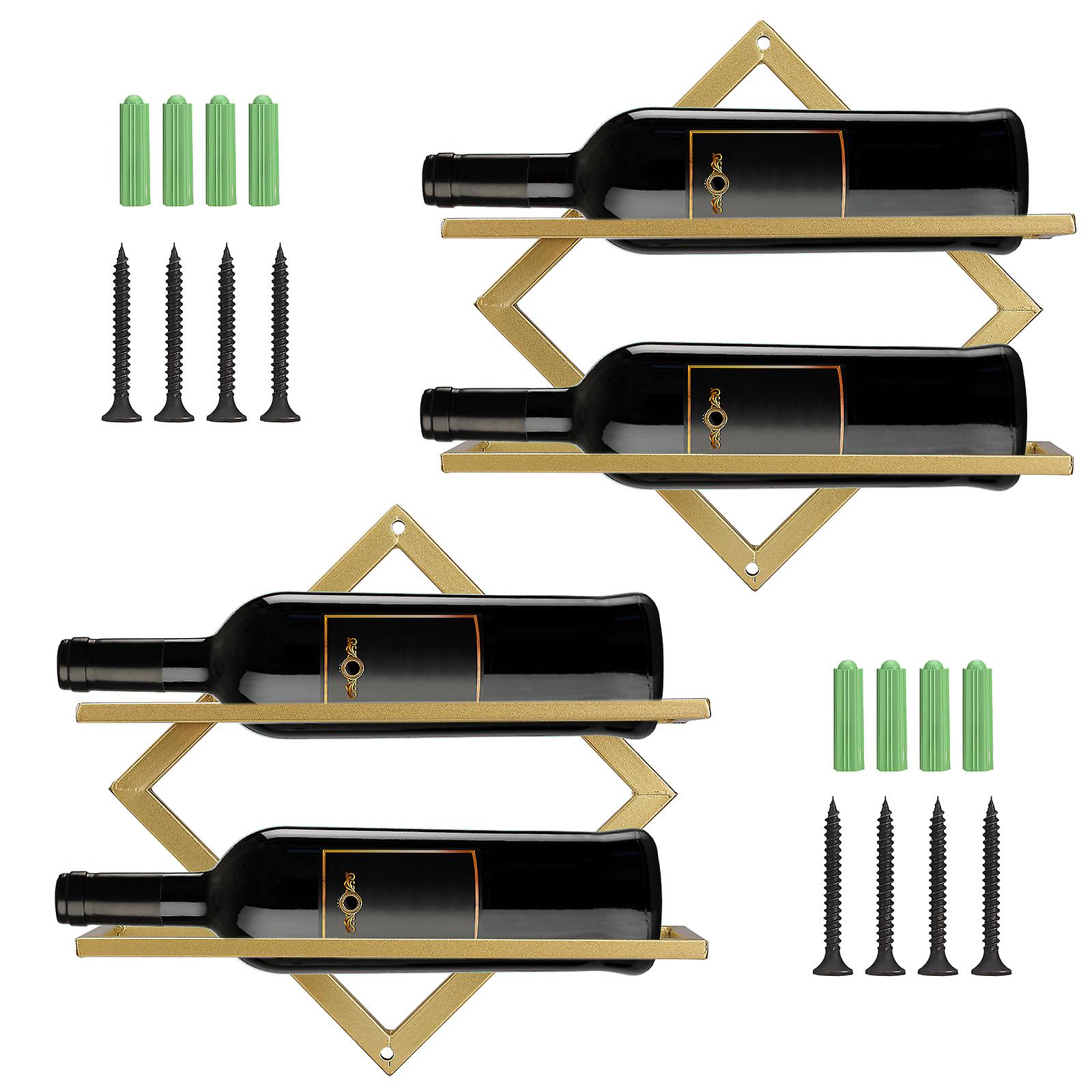 Wine Glass Rack Wall Mounted Easy Install 2pcs/set Creative Folding Upside Down Iron