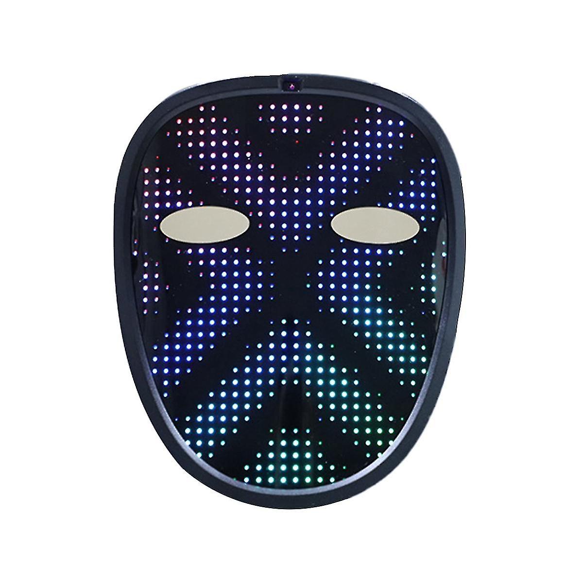 Led Mask For Kid Gesture Sensing Mask Transforming Face Mask For Halloween, Birthday Party And Masq
