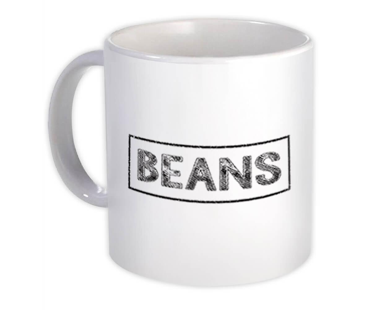 Gift Mug: Beans Sign Blackboard For