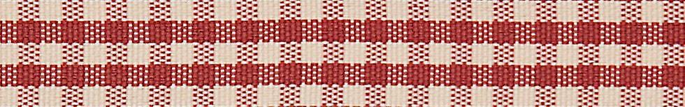 25mm Berisfords Rustic Gingham Ribbon Dusky Pink - per 3 metre roll