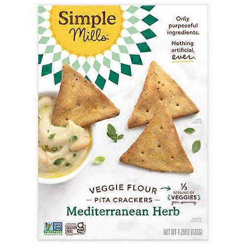 Simple Mills Cracker Pita Mdtrrn Herb, Case of 6 X 4.25 Oz (Pack of 1)