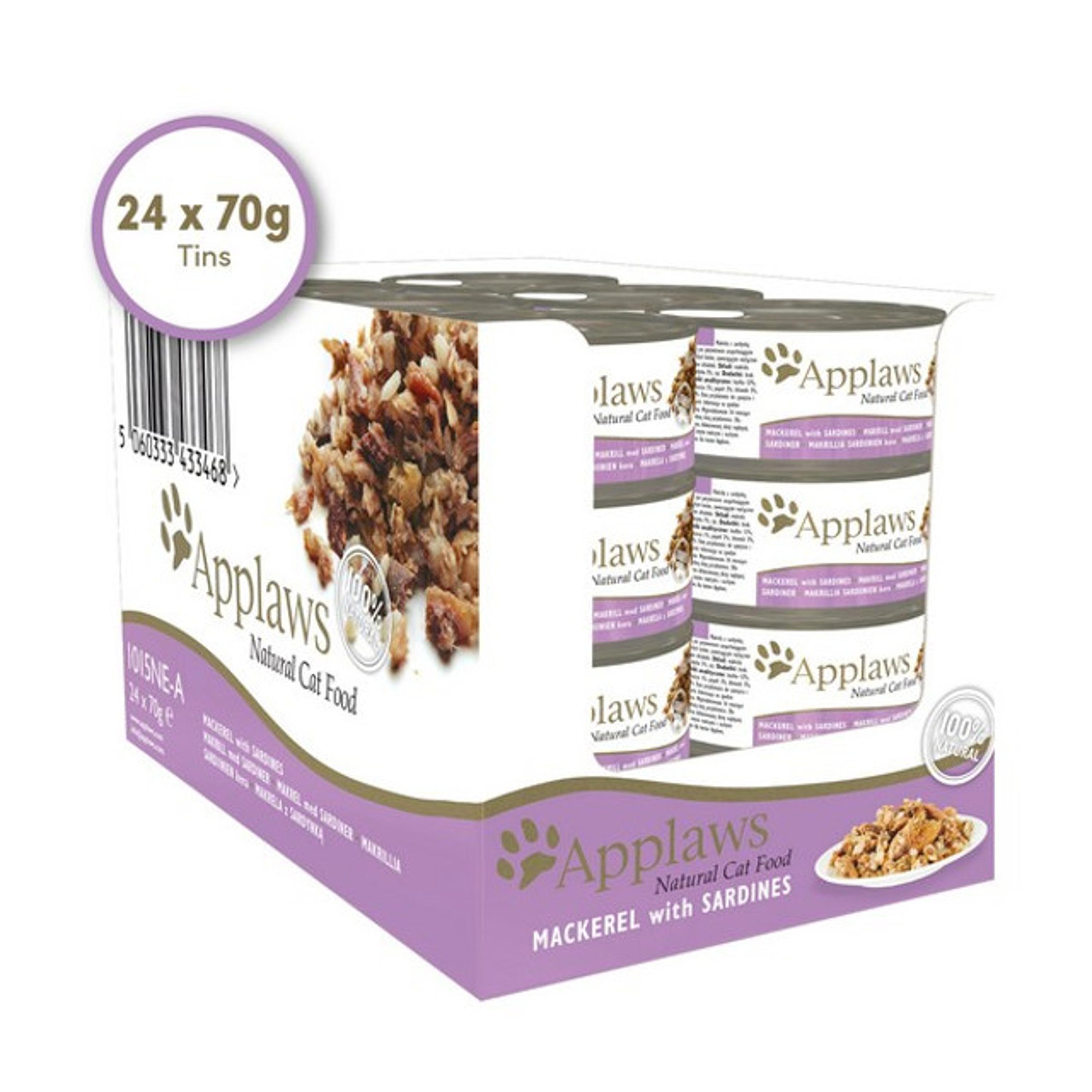 Applaws Cat Wet Food Mackerel With Sardine 24 x 70g