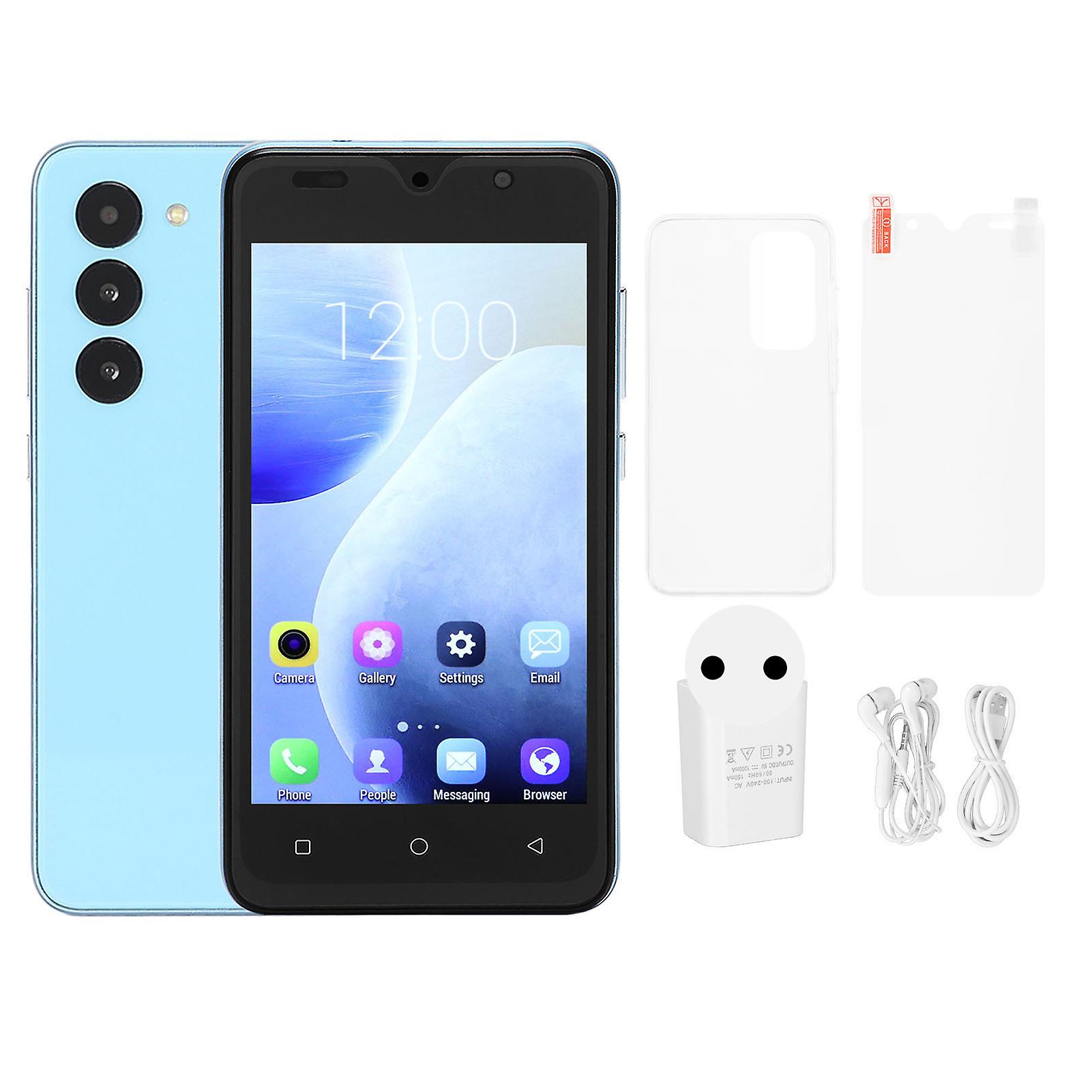 Blue 5.0" Android Smartphone, 2GB RAM, 16GB ROM, Dual SIM, Face Recognition, EU Plug