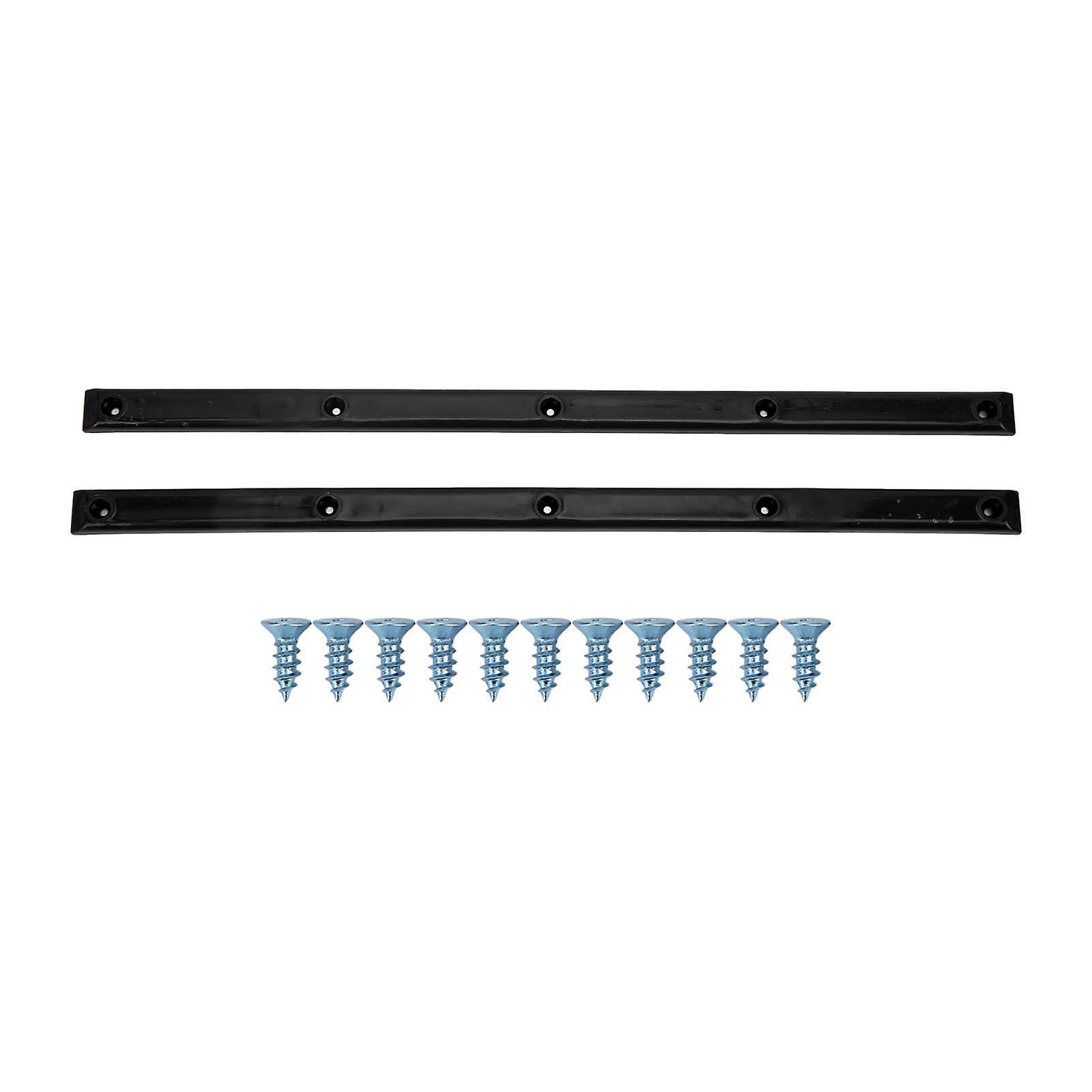 Wear Resistant Rib Bones Longboard Rails Black Flexible Durable Stable with Glossy Appearance for Skateboard Rail Protection
