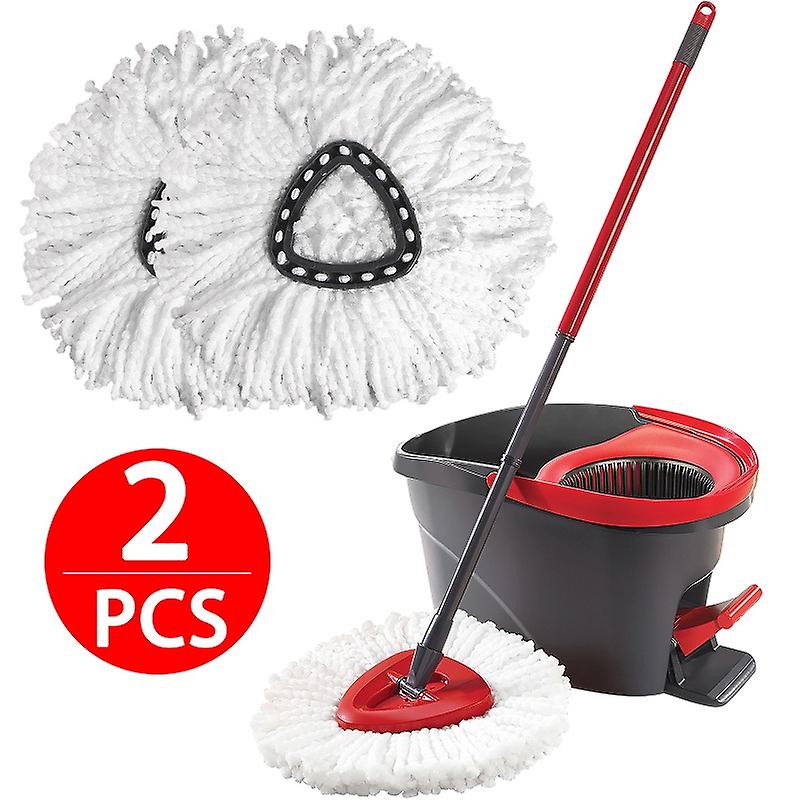 Triangular Disc Rotating Mop Head Microfiber Replacement Super Absorbent