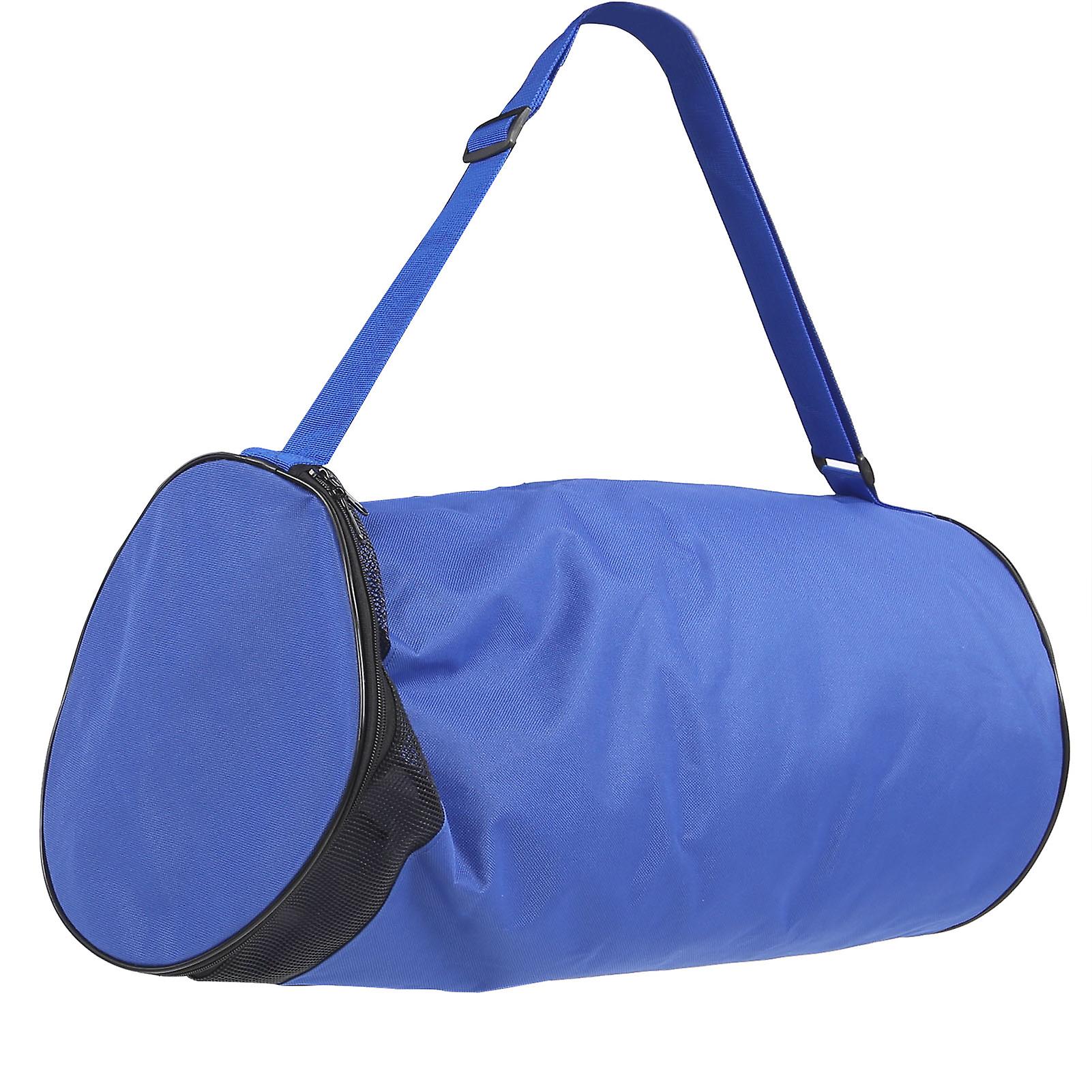 Single‑Shoulder Basketball Bag SingleShoulder Storage Carrier Holder Bag for 2 Basketballs(Blue )