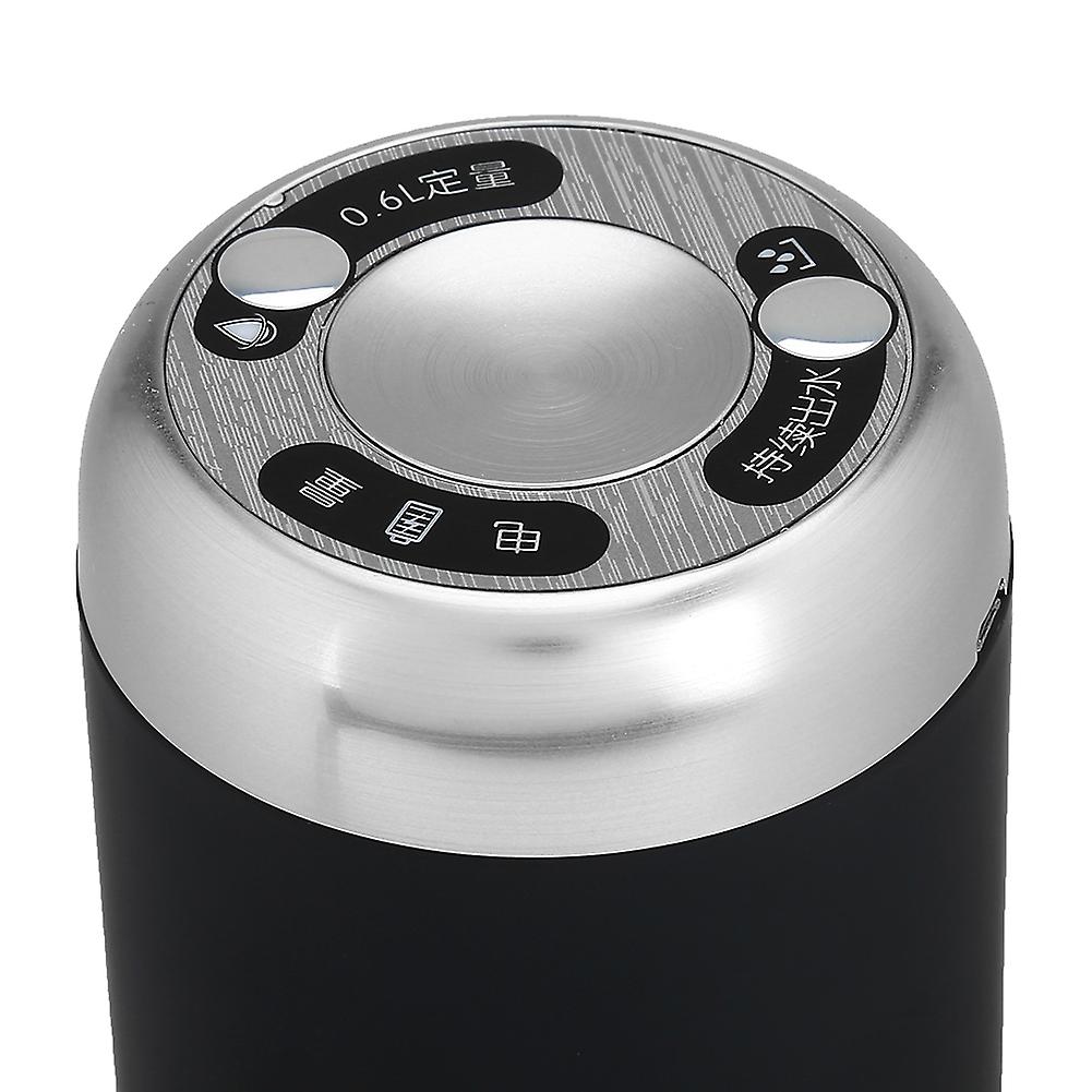 Wireless USB Rechargeable Automatic Water Bottle Pump, Black, 17cm