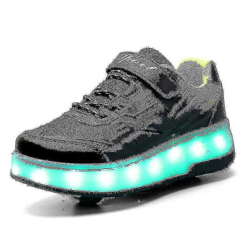 Kinder Doppelradschuhe LED-Lichtschuhe Q7-yky