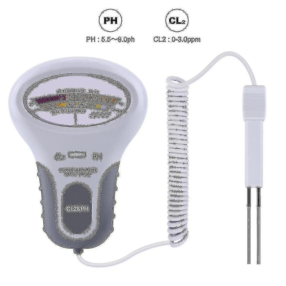 Swimming Pool Water Analysis Kit, 2 In 1 Ph Chlorine Counter Tester, Measuring Swimming Pool Aquarium